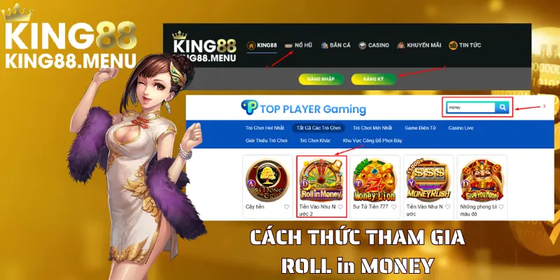 Các bước tham gia Roll Money tại KING88 chi tiết nhất 